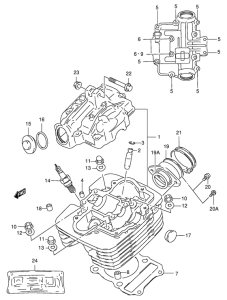 DF125 Головка цилиндров