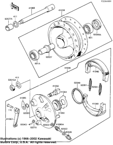 KE100 Front hub / brake