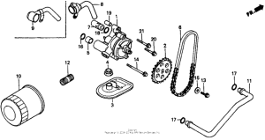 VT1100C Масляный насос