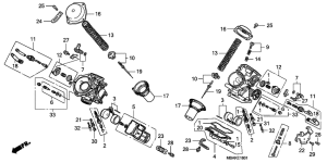 VT750C Carburetor assy