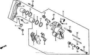 FT500 Передний суппорт