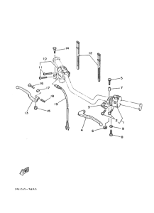 RZ250R ﾊﾝﾄﾞﾙｽｲﾂﾁ.ﾚﾊﾞｰ