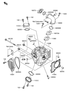 DR-Z110 Головка цилиндров