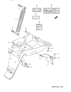 AG50 Заднее крыло  /  label