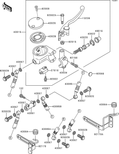 VN1500 Главный тормозной цилиндр