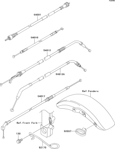 ZR1200 Тросы управления