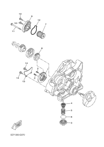 YZF-R125 Масляный насос
