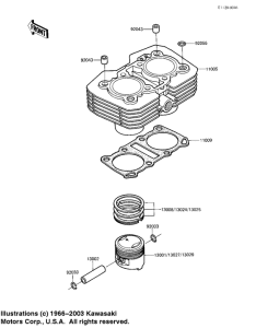EX305 Cylinder / pistons