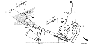 CMX500 Глушитель