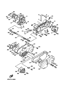 XC125V YJ125X Картер двигателя
