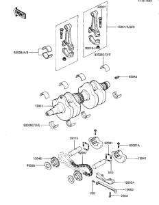 KZ440 Crankshaft / balancer