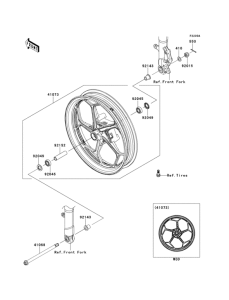 EX300 Front hub(befa)
