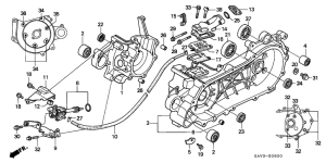 SJ50 Crankcase / oil pump
