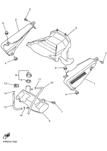 FZ400 Боковая крышка