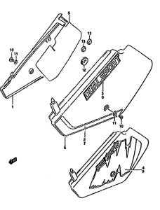 DR350 Обтекатель задний