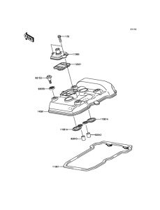 EX300 Крышка головки цилиндров