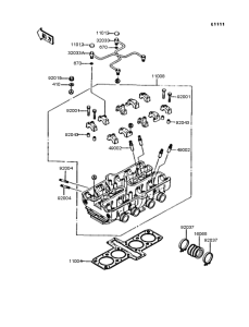 ZX400 Головка цилиндров