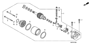 CBF125M Стартерный мотор