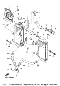 WR450F Радиатор и Патрубки