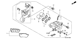 VTX1800C Задний суппорт