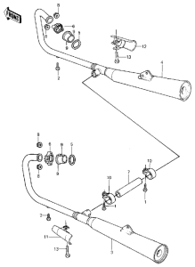 KZ250 Глушитель