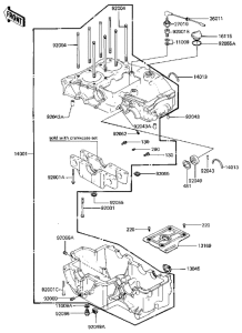 KZ440 Картер двигателя