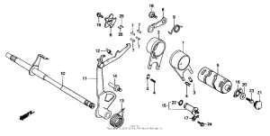 ZB50 Вилка переключения передач
