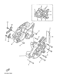 TZR125 Картер двигателя