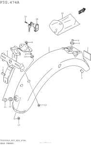 TU250 Задний бампер