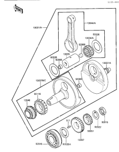 KL650 Вал коленчатый
