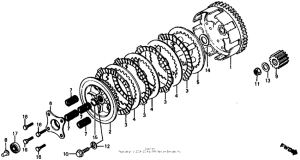 CR60R Сцепление