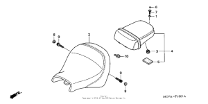 VTX1800N1 Seat (vtx1800n)
