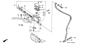 XR600R Fr. brake master cylinder
