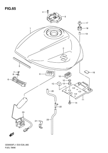 GSX650F (ABS) Tank fuel