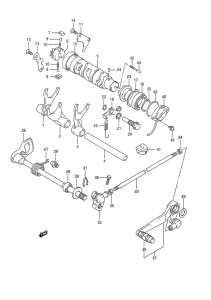 GSX-R1100 Переключение передач