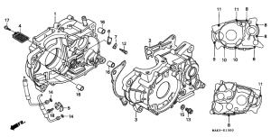 SLR650 Картер двигателя