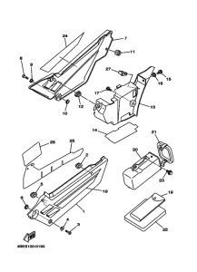 XT225 XT225M Боковая крышка