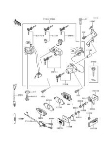 ZX600 Замок зажикания