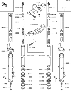 ZX600 Front fork(zx600-e6)