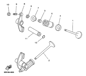 YP125 Клапана