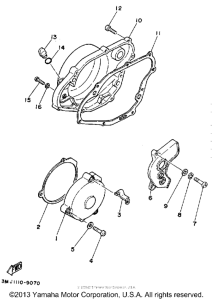 YZ490A Боковые крышки