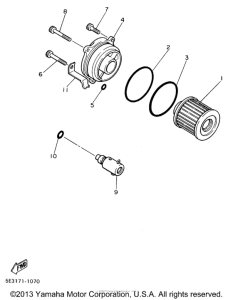 XV1100H Масляный фильтр