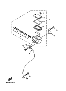 XVS650 Передний тормозной цилиндр