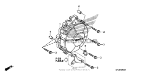 CBR600RR (ABS) Крышка генератора