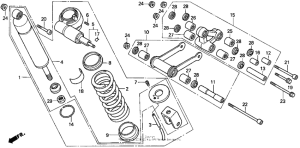 VFR750F Rear shock absorber 90-91