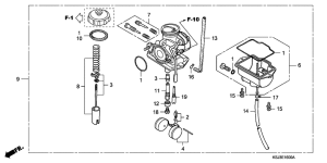 CRF80F Carburetor assy