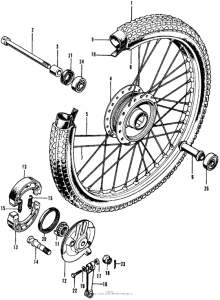 CL70 Переднее колесо