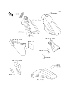 KDX125 Наклейки
