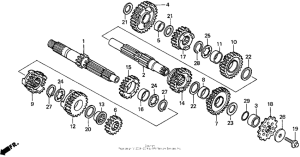 CR125R Трансмиссия
