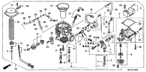 VT600CD Детали карбюратора